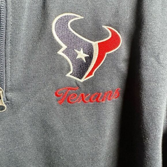 NWT NFL Apparel Women’s  1/4 Gray Houston Texans Pull Over - Size Medium - Picture 2 of 5